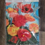 Garden Flag Poppies Welcome
