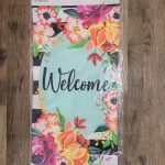 Long Flag Stripes And Flowers Everlasting