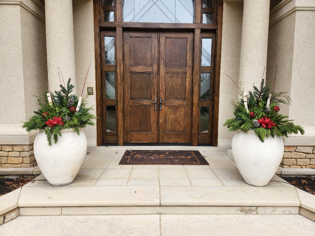 Snow's Holiday Planters