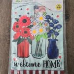 Garden Flag Patriotic Floral