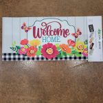 Switch Mat Summer Floral W/ Butterflies Welcome Home