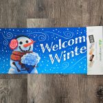 Switch Mat Welcome Winter Snowman Bouquet