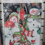 Garden Flag Snowman Holiday