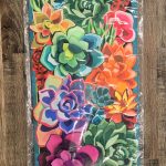 Textile Decor Summer Succulent Long Flag