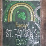 Garden Flag Rainbow And Shamrocks