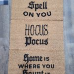 Halloween Greeting Coir Mat Assorted