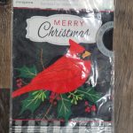 Garden Flag Merry Christmas Cardinal