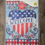 Garden Flag Welcome Heart