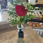 True Love Single Rose Frost Vase