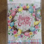 Garden Flag Easter Floral Wreath