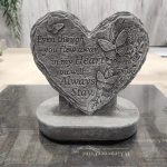 Heart Shaped Butterfly Plaque